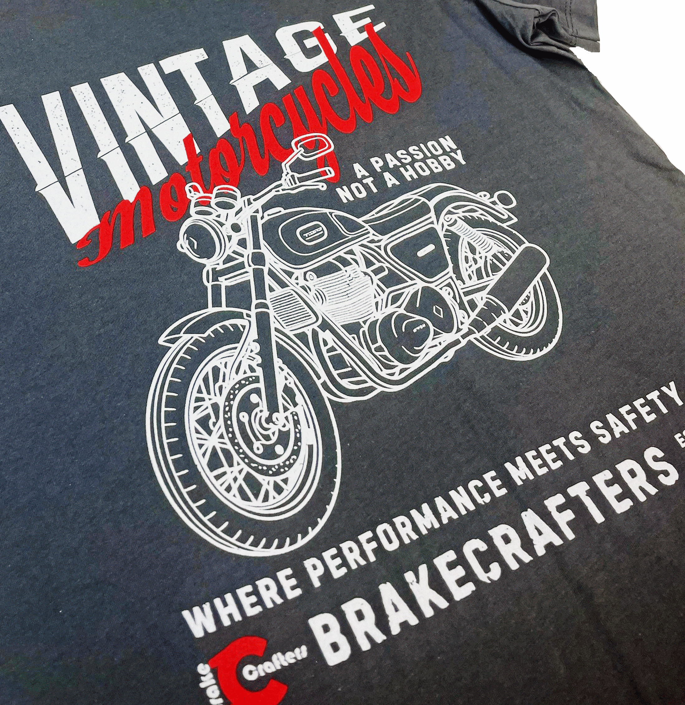 Brakecrafters "Vintage Motorcycles" Tee Shirt