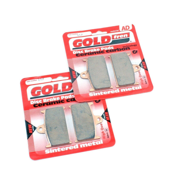 Brake Pad Set Ceramic Goldfren AD-017 for both Front calipers EBC Eq FA145 FA23