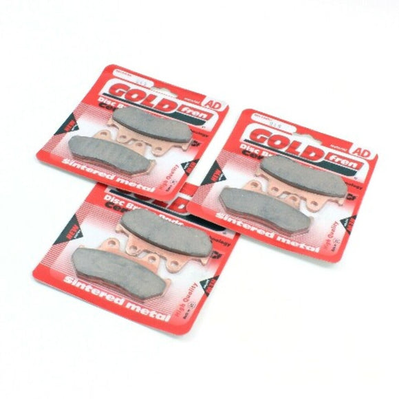 Brake Pads Ceramic Front & Rear GoldFren AD-049 - 3 Pairs Honda EBC Equiv FA69/2