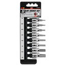 Performance Tool Hex Bit Socket Set - 8 Pc 3/8"-1