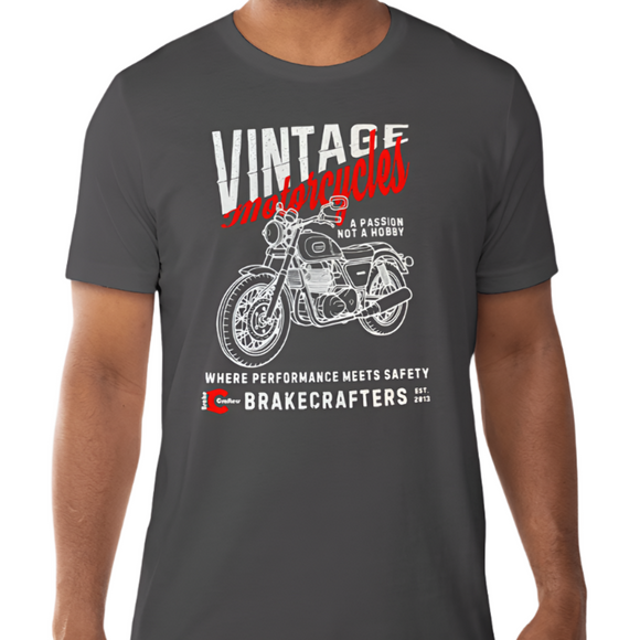 Brakecrafters Vintage Motorcycle T-Shirt for Women - Limited Edition Small