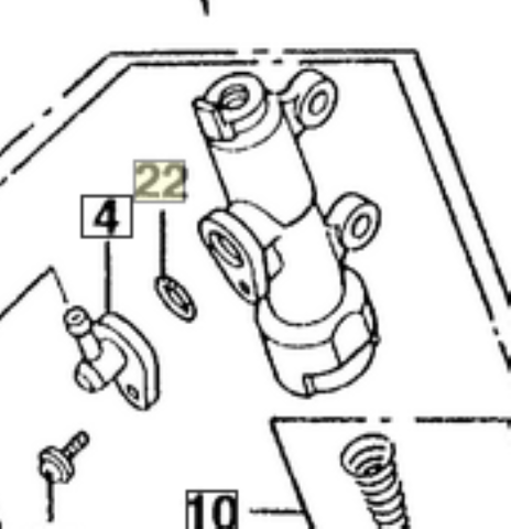 O-ring For Remote Master Cylinder Reservoir Connecter Honda Motorcycles