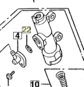O-ring For Remote Master Cylinder Reservoir Connecter Honda Motorcycles - 0