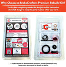 Clutch Slave Cylinder Repair Kit with Gasket for Select Honda Models-2
