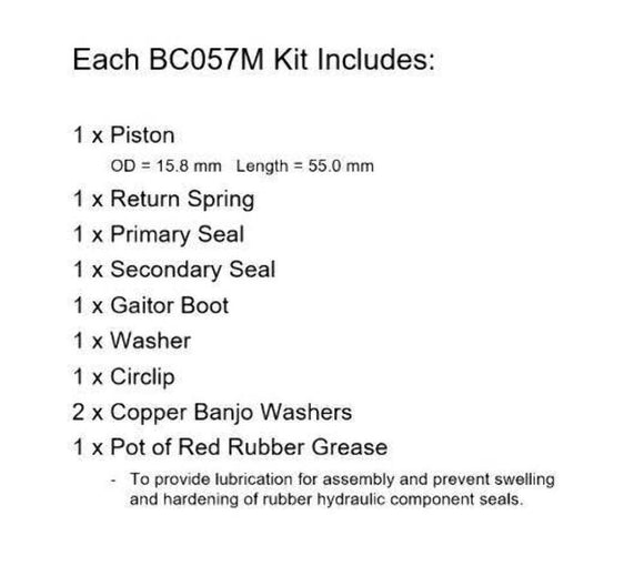 Brake Master Cylinder Rebuild kit for select Honda models Front 45530-463-305