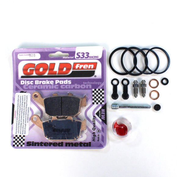 Brake Caliper Seal Kit with Sintered Pads and Caliper Pins