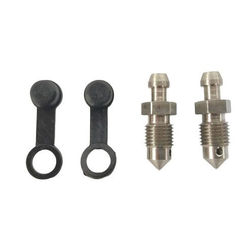 Motorcycle Brake Caliper 10mm x 1.0 Bleed Screw Nipple Stainless Steel Bleeder