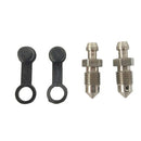 Motorcycle Brake Caliper 10mm x 1.0 Bleed Screw Nipple Stainless Steel Bleeder-1