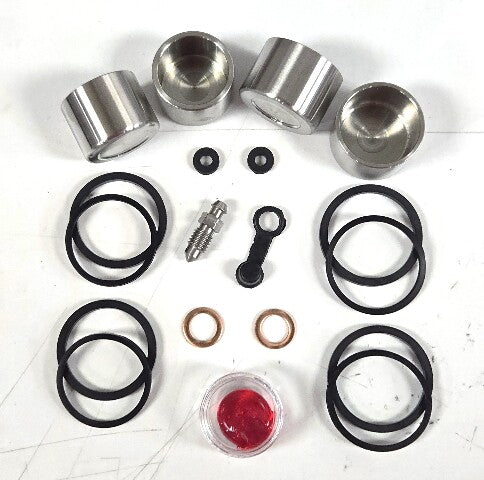 Brake Caliper Seal And Stainless Piston Kit for select Honda & Kawasaki Front