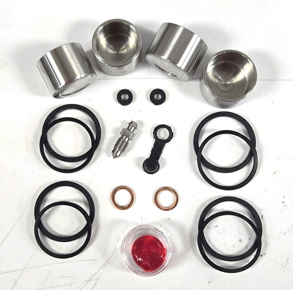 Front Brake Caliper Seal & Stainless Steel Piston Kit – Fits Kawasaki Ninja ZX6R / ZX636 (2013–2026)