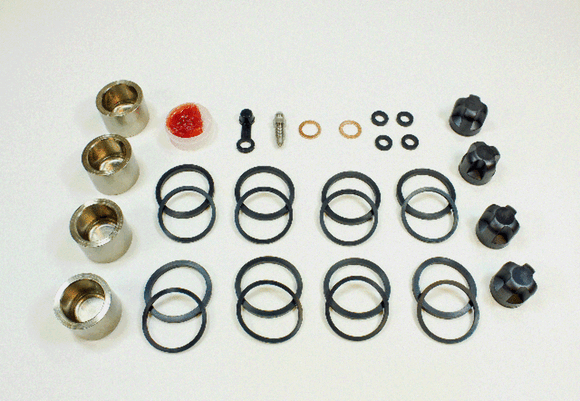 Brake Caliper Seal & OEM Piston Kit for select 92-95 Kawasaki ZR100 Zephyr Front