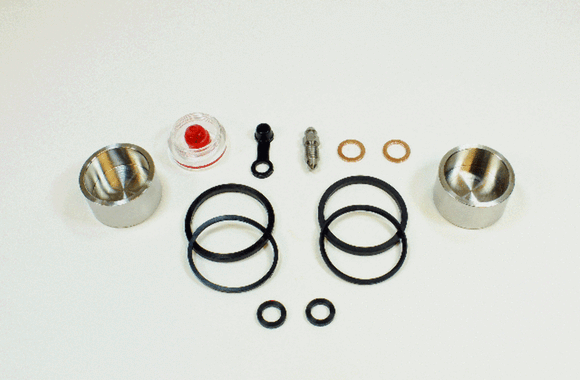 Brake Caliper Seal & Stainless Steel Piston Kit for Select Yamaha Models Rear