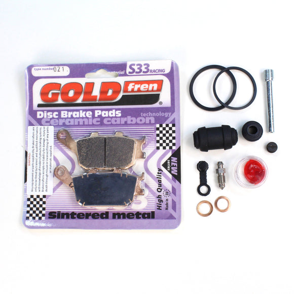 Brake Caliper Seal Kit with Sintered Pads and Caliper Pins