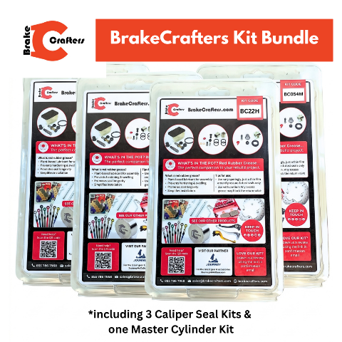 Brake Caliper Seal Kits for Front (2) & Rear Caliper with Master Cylinder Rebuild Kit