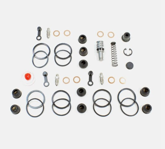 Brake Caliper Seal Kits for Front (2) & Rear Caliper with Master Cylinder Rebuild Kit