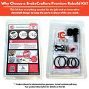 Brake Caliper Seal Kit with EBC FA69HH Sintered Pads and Caliper Pins for select Honda models-4