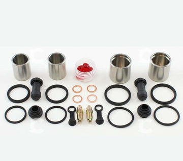 Brake Caliper Seal+Stainless Piston Kit for 1988-00 Honda Goldwing GL1500 Front - 0