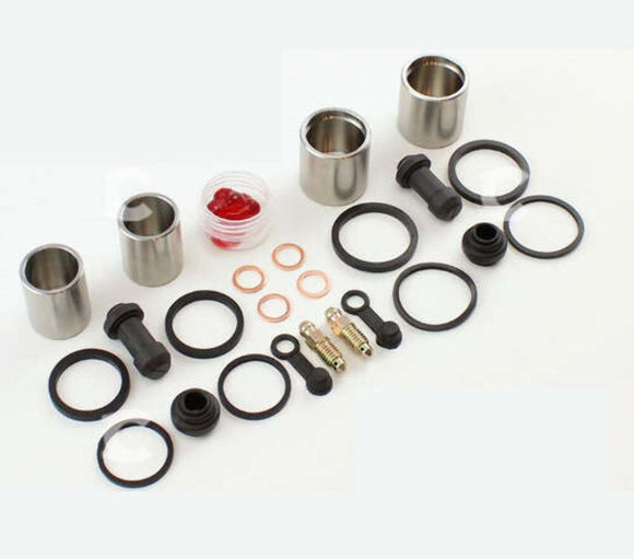 Brake Caliper Seal+Stainless Piston Kit for 1988-00 Honda Goldwing GL1500 Front