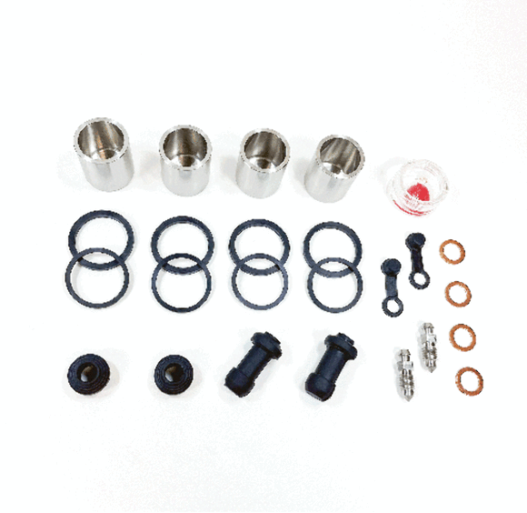 Front Brake Caliper Seal & Stainless Piston Kit for select Honda & Triumph models