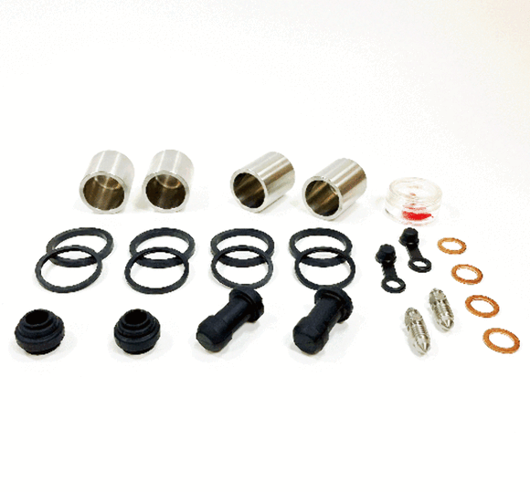 Front Brake Caliper Seal & Stainless Piston Kit for select Honda & Triumph models