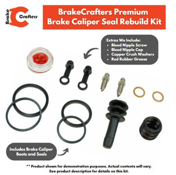 Brake Caliper Rebuild Kit for select Honda models Front 1 Caliper - 0
