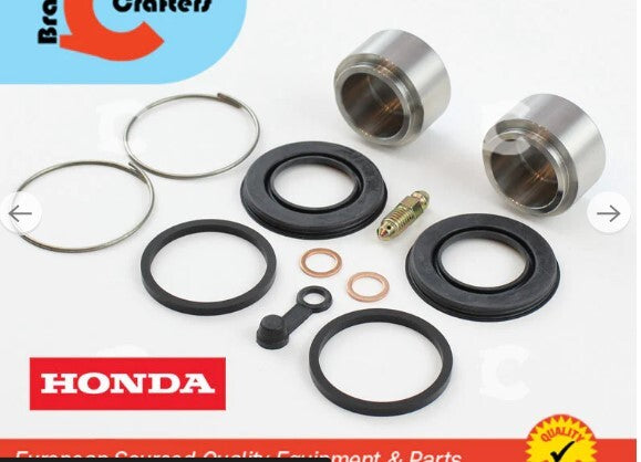 Brake Caliper Rebuild Kit with Stainless Piston for select Honda models Rear
