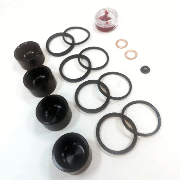 Brake Caliper Seal+OEM Piston Kit for Harley Davidson FLT 2008 & Up Front