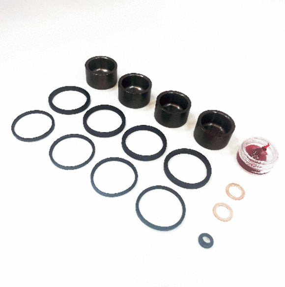 Brake Caliper Seal+OEM Piston Kit for Harley Davidson 2008-21 Dressers & 2006-17 VRod - Front/Rear