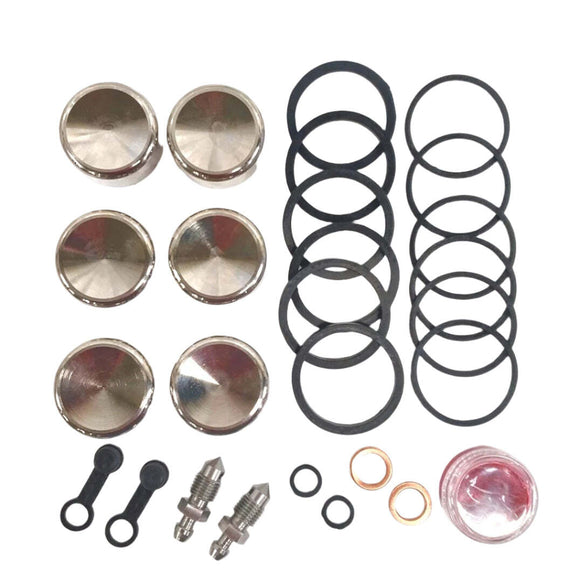 Brake Caliper Seal Kit and OEM Pistons Harley Davidson 14-18 Trike 6 Pistons