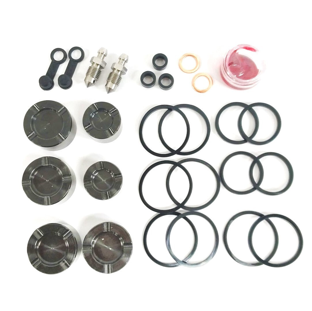 Front Brake Caliper Kit for Harley-Davidson Trikes 14-18 4 Large 2 Sma