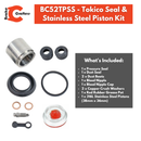 Brake Caliper Seal & Stainless Steel Piston Kit for select Suzuki models -Front-4