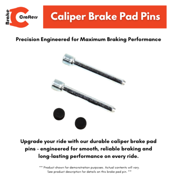 Brakecrafters Front Brake Caliper Pad Pins for Harley-Davidson Softail, Breakout, Kawasaki Ninja ZX6R, Ninja ZX14R, Honda RVT1000R, CBR600F4i