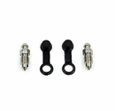 Stainless Steel Bleed Nipples 8mm x2 with Caps-1