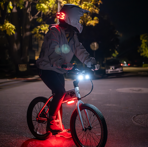 Brake Free Helmet Brake Light - White USB-C