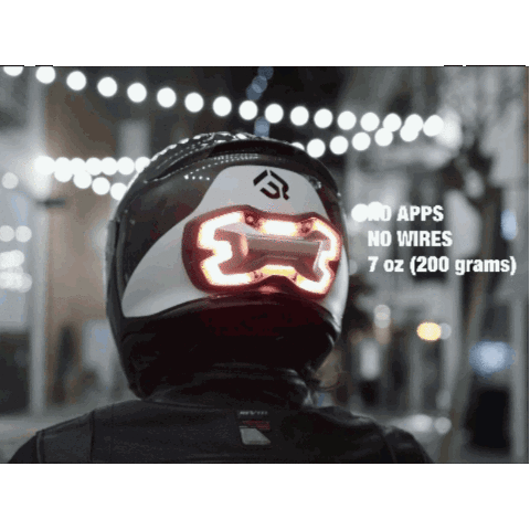 Brake Free Helmet Brake Light - White USB-C