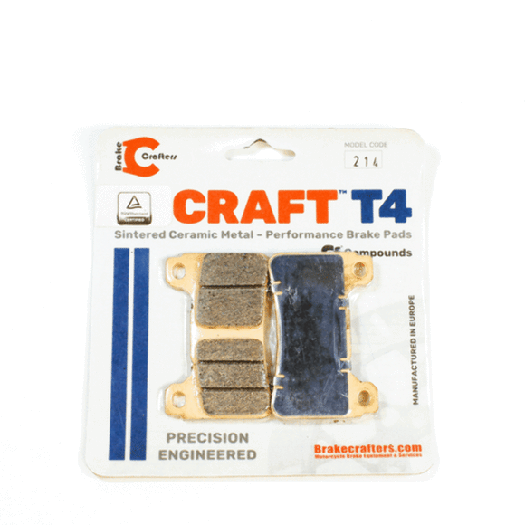 Motorcycle Brake Pads by Craft T4 T4-214 / EBC pads FA390