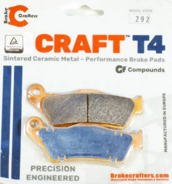 Ceramic Brake Pads by Craft T4 for Select BMW Models EBC Equivalent: FA363/FA363HH