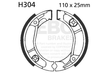 EBC 304 Motorcycle Brake Shoes fits select Honda models - 0