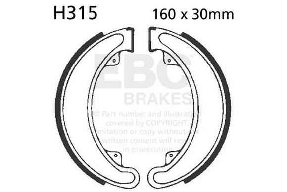 EBC Brake Shoes for select Honda Models: EBC-315