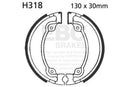 EBC 318 Brake Shoes for select Honda models inc Rebel 250/Transalp 600/XL500/600/XR500/NX650 - Rear-2
