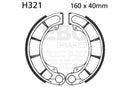 EBC Brake Shoes for Select Honda Models: EBC-321-4