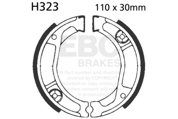 EBC 323 Brake Shoes for select Honda models inc XR250/XL250/NX250 - Rear