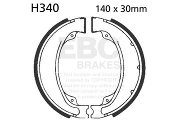EBC 340 Brake Shoes fits select Honda Off Road and Kymco models - 0