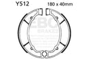 EBC 512 Brake Shoes fits select Yamaha models-2