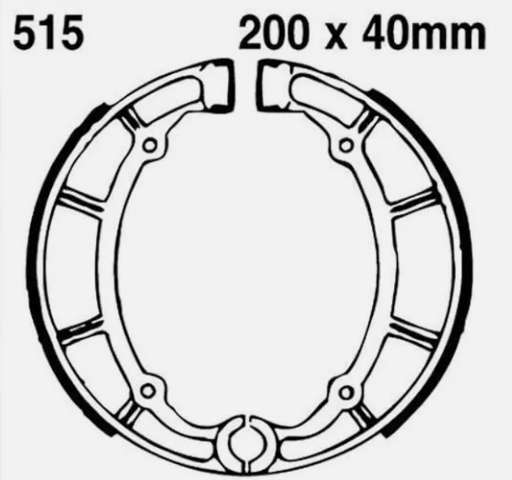 EBC 515 Brake Shoes fits select Yamaha models