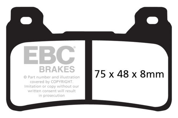 EBC Track Day Extreme Performance Brake Pad EPFA390HH for select Honda models