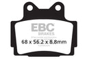 EBC Brakes Organic Brake Pad FA104-2