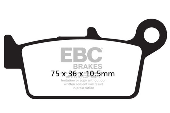 EBC FA131R R Series Sintered Off-Road Rear Brake Pads for Honda XR650L, XR400R, CR125R, CR250R, CRF230L, CRF230M, XR650R