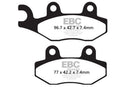 EBC FA135R R Series Sintered Off-Road Front Brake Pads for Kawasaki KLX250, KX125, KX250, Teryx4 800, Mule PROFX, Mule PROFXR-3