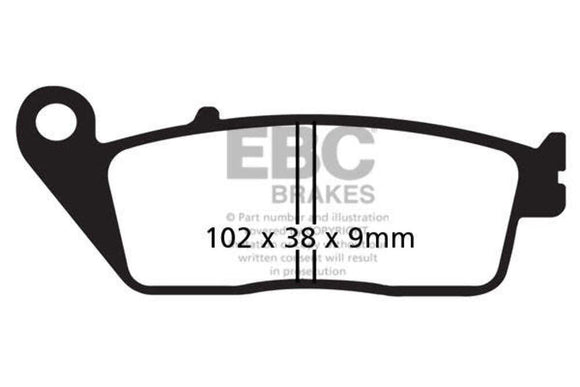 EBC Brakes Organic Brake Pad FA142